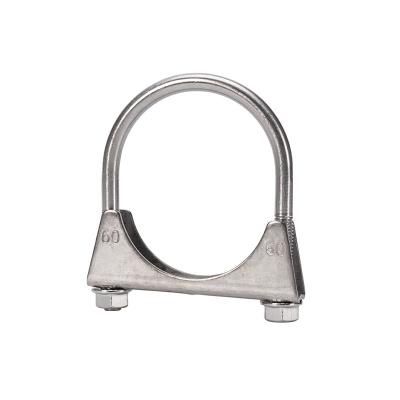 China JIS Standard Metric Measurement System M8 M10 Zinc Plated Heavy Duty U Bolt Exhaust Clamp with Corrosion Resistance for sale