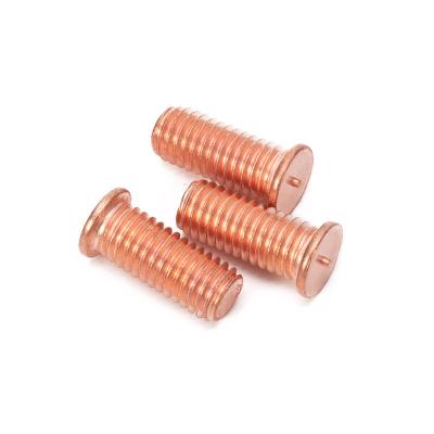 China ANSI/ASME Standard Industrial Grade M4 M5 M6 M8 M10 Brass Metal Welding Screw CD Weld Studs with Bright Finish for sale