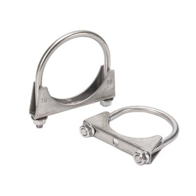 China Metric Measurement System SS 304 316 430 U Bolt Clamp Hose for U Type Clamp Small Customization Muffler Exhaust Pipe for sale