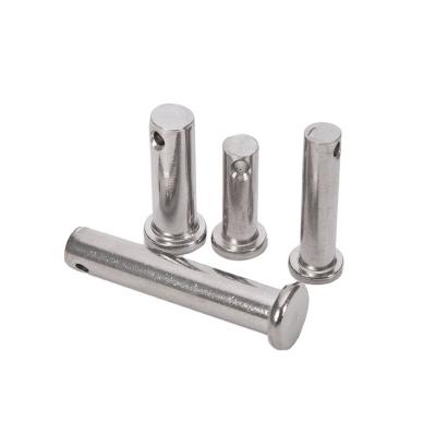 China Clevis Pins Standard DIN1444 SUS304 Stainless Steel Flat Headed Dowel Pin Fixing Pin M3 M4 M5 M6 M8 M10 Pin Shaft with Holes for sale