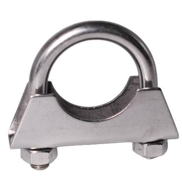 China Custom Exhaust System Stainless Steel U Bolt Muffler Clamp with Metric Measurement System Standard and Standard for sale