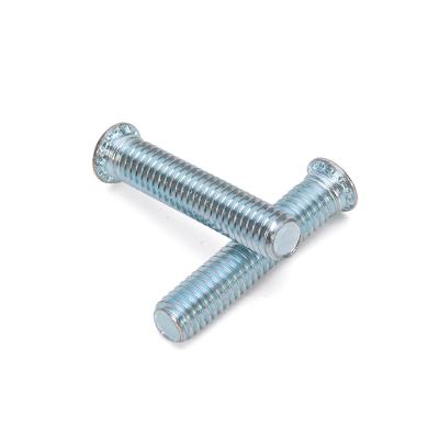 China Bright Finish Uncoated Self Clinching Fastening Solutions for Metric Flat Head Self Lock Clinching Stud for sale