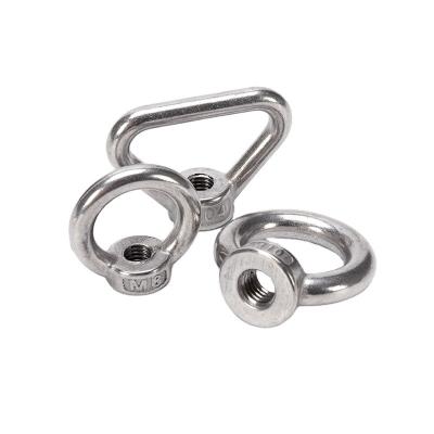 China Polished Finish Imperial Measurement System Carbon Steel Eye Nut Rigging with Grade A2-70 Stainless Steel Trapezoidal Nut for sale