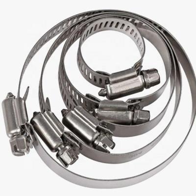 China Fast Installation SS304 Hose Clamp in German Style with Carbon Steel Material and Metric Measurement System Instock for sale