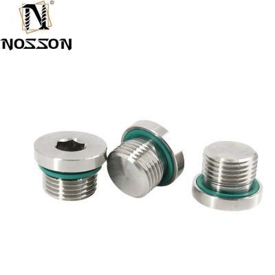 China 10mm Titanium Pipe Plug Stainless Steel Inox Polished Hex Socket Screws Din908 Your Go-To Product for Easy Installations for sale