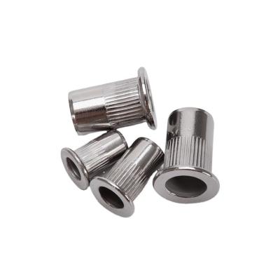 China M3-M8 Stainless Steel Small 90 Countersunk Flat Head Threaded Tubular Hexagon Knurled Rivet Nut Sample Finish Zinc Plated for sale