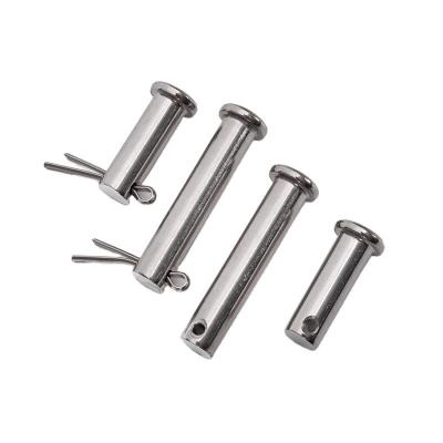 China Stainless Steel 304 Shaft Pin Flat Head Clevis Pin with Hole DIN1434 and Longer Life TiCN Finish Spring Pins Integrated for sale