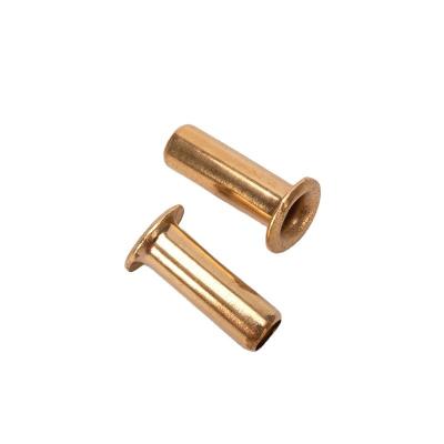 China ANSI/ASME Standard 1.5mm 2.5mm 3mm 4mm Copper Brass or Steel Hollow Tubular PCB Rivet with Corrosion Resistant Finish for sale