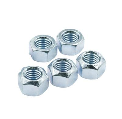 China Imperial Measurement Blue Zinc Carbon Steel Galvanized Hexagon Conical Cone Lock Nut Din980 Top Choice for Food Beverage for sale