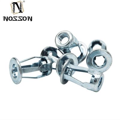 Cina Trattamento dell'acqua 3/8 M6 Acciaio zincato in acciaio inossidabile galvanizzato SS304 Petal Insert Nut Lanterna Rivet Nut Molly Jack Nut in vendita