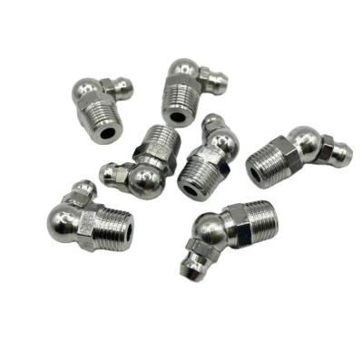 China Customized OBM Support Stainless Steel Grease Nipple Fittings with Hexagon Head Design and Casting SS304 for sale