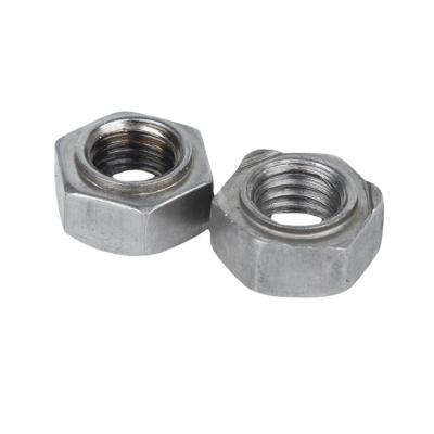 China Metrisch meetsysteem Carbon Steel Projection Weld Spot Nut Hexagon Weld Nuts met gegalvaniseerde afwerking en roestvrij staal Te koop