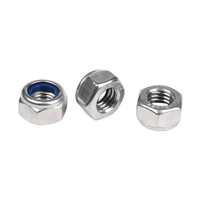 China Imperial Inch Zinc-Flake Coated Galvanized Clinching Fasteners M8 Hot Stamping Din985 Nylock Lock Rivet Hexagon Nut for sale