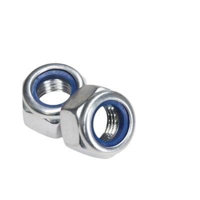 China GB Standard de aço inoxidável SS201/304/316 Hexagon Nylon Insert Self Locking Nut DIN982 Finish simples para equipamentos de mineração à venda