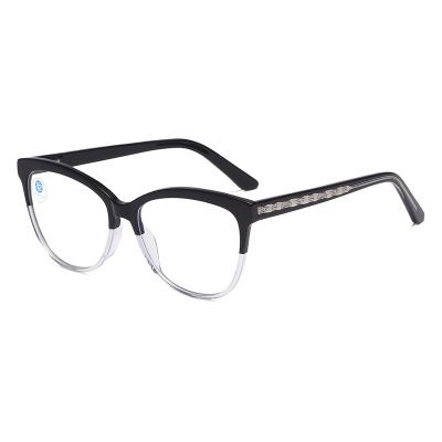 China Fashion glasses wholesale blue light blocking glasses glasses for age unisex acetate glasses in stock for sale