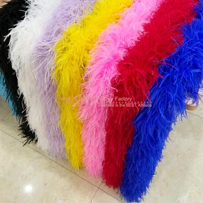 China Bulk Ostrich Feather Feathers 5 Ply 2 Meters For Christmas Tree Centerpieces Party Wedding Home Decorations for sale