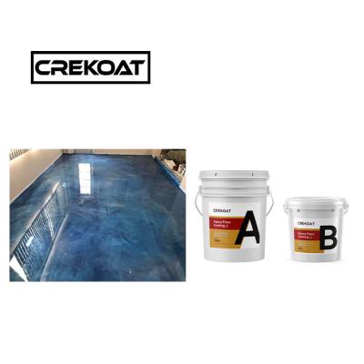 China Kristallklare wasserdichte Epoxy-Bodenfarbe 1 mm Anti-Rutsch-Epoxy-Beschichtung Null VOC zu verkaufen