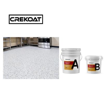 China Anti Slip Epoxy Colour Flake Coating Clear Waterproof Epoxy Floor Coating for sale