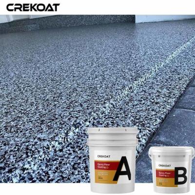 Cina Pavimento resistente dell'epossiresina di slittamento che ricopre Gray Color Flakes Concrete Paint in vendita