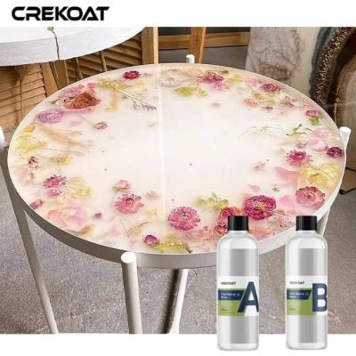 中国 Artistic Clear Epoxy Resin Coat For Resin Characteristics Bubble Free Smooth Finish 販売のため