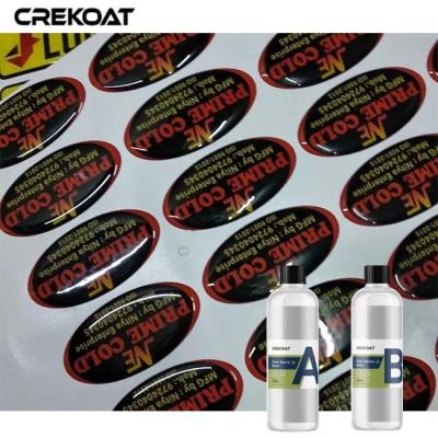 中国 Flexible Clear Epoxy Resin Soft Two Component Casting Resin For Labels Doming 販売のため