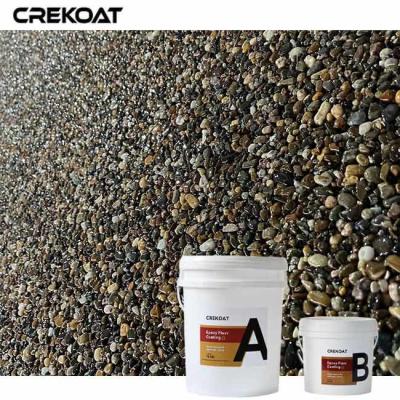 China High-Gloss Epoxy Resin Washed Pebble Stone Epoxy Anti-Slip  For Safety for sale