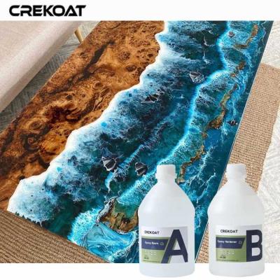 China Bubble-Free Table Top Epoxy Resin Easy Maintenance With Soap And Water for sale