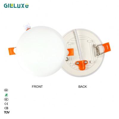 China White Aluminum Double Color Outdoor Led Ceiling Borderless Panel Light Lighting for sale