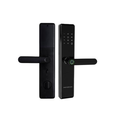 China Good Quality Wide App Remote Control Open Touch Fingerprint Wify Tuya Smart Door Lock with Voice Prompts for sale