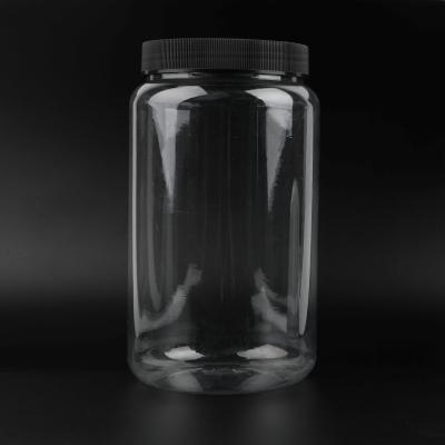 China Factory price 3200cc transparent PET free jar food grade BPA milk powder plastic food bottle for sale