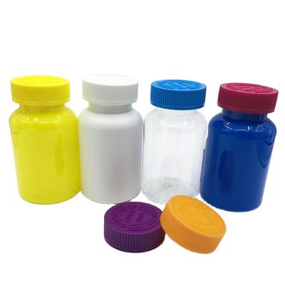 China Factory hot sales colorful empty plastic medicine pet 250ml pill capsule health care plastic bottle for sale