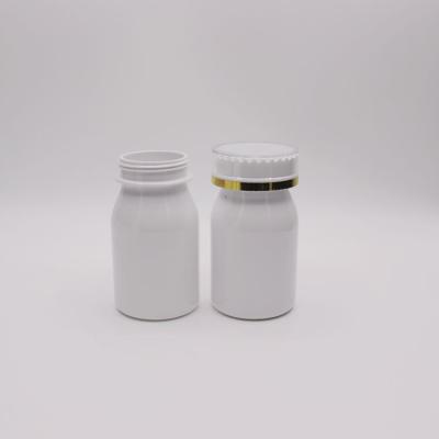 China Factory Pet 100ml Pharmaceutical High Quality Medical Candy Capsule White Plastic Pill Bottle for sale