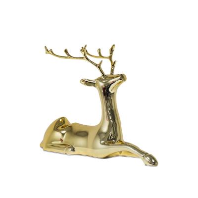 China Fashion shabby chic personality decoration lightweight luxury deer wine racks metal wine racks wine rack free standing for sale