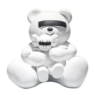 China Other Handcraft White Bear Sculpture Resin Home Decoration Sculpture Statue Ornaments for sale