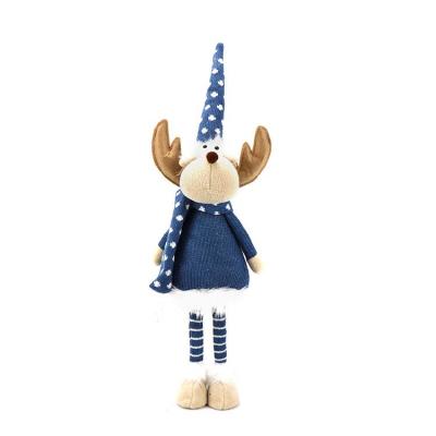 China China Manufacture Professional Resin Fabric Blue Deer Standing Decorations For Home Fabric for sale