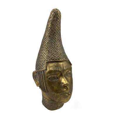 China The Head of Queen Mother of Africa Delux resin, Benin Iyoba head statue, antique masterpiece for home decor resin for sale