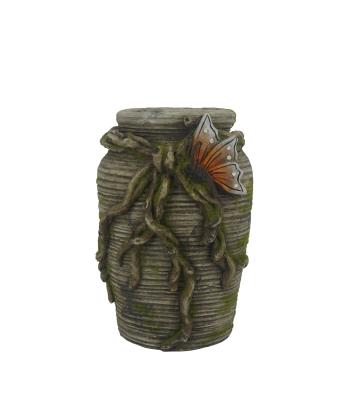 China M.G.O Garden Round Matte Succulent Container Flower Pot Cylinder Planter Pastoral Home Decoration for sale