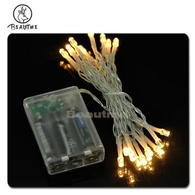 China PARTY 3m Battery 30L Power Outdoor For Party Yard Wedding Christmas White Led String Light for sale