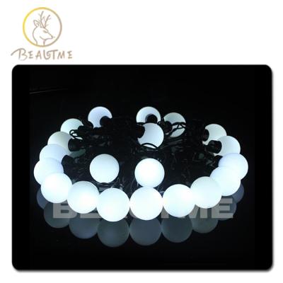 China Auto-flash 5M 20LEDs AC110V 220V for-Christmas Party Tough Slow Outdoor Festival LED String Light Super Big Ball String Light 4CM for sale