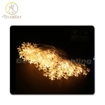 China LED String Light 10m 80leds String Lights Led String Light With Snowflake Cover Fairy Lights For Outdoor Christmas Decorative Wedding for sale