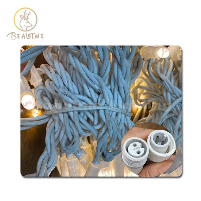 China PVC+Cooper 220V IP65 10m 100leds waterproof led rubber string light Christmas fairy lights event wedding lighting for sale