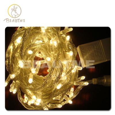 China Commercial wholesale use 10m 100leds AC110/220V copper wire string light led light for decor string for Christmas party wedding palm tree decoration for sale