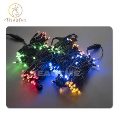 China Holiday IP67 220V 110V 10m 100 LEDs String Christmas Lights Outdoor Wedding Regular Or Twinkle Led String Lights Outdoor Plaza Tree Street Cafe for sale