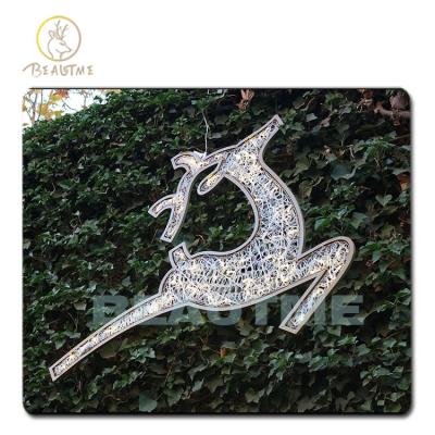 China 2D Reindeer Pattern Outdoor Christmas IP65 Decorative Reindeer Running Lights Commercial Use In Holiday Lighting for sale