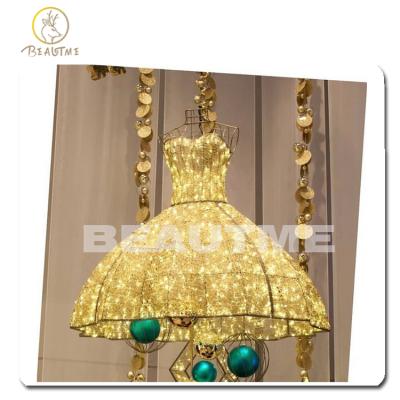 China Firm On Hot Sales Edge Pattern Frame Christmas Decoratiive 3D Lights For Shopping Mall Clothing Store Use for sale