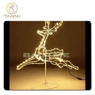 China Steady On Running Reindeer Christmas Led Light Outdoor Holiday Pattern Light For Christmas Decorative Garden Squares Park Street for sale