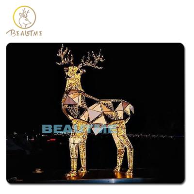 China Firmly on IP44 Commerical Reindeer Pattern Light for Christmas Decoration Street Mall Park for sale