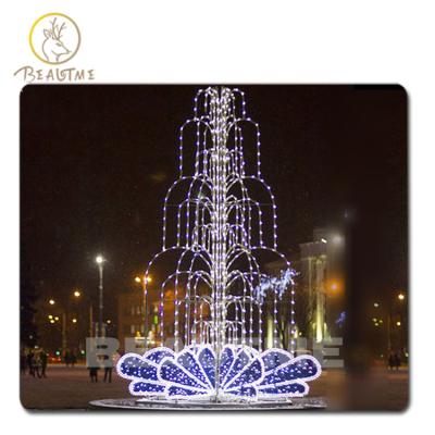 China Firm On Custom Giant Fountain LED Pattern Lights Decoration , Christmas Fountain 3d Street Light Pattern for sale