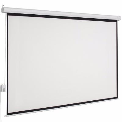 China Electric High Definition Electric Projection Screen 100 Inch 16:9 Wall Mounted Screen for sale