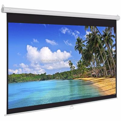 China Matte White Fabric Motorized Electric Projection Projector Screen for sale